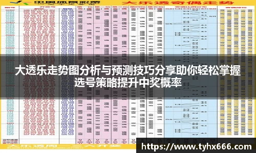 大透乐走势图分析与预测技巧分享助你轻松掌握选号策略提升中奖概率